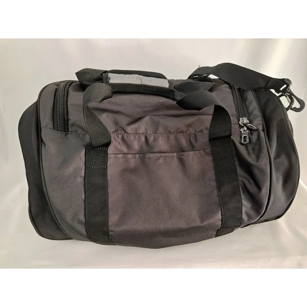 Nike Duffel Bag Black TC0241-010‎ Embroidered Logo Travel shoe Garage with strap